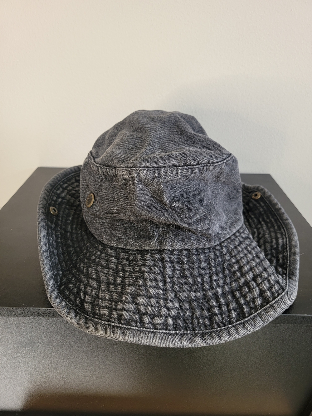 100% Cotton Washed Bucket Hat With String